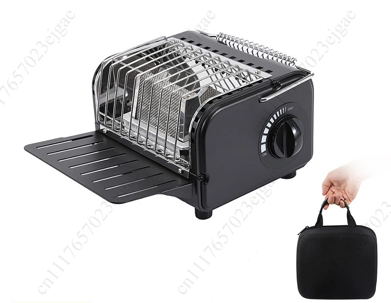 Camping Outdoor Stove Camping Warming Stove, Adjustable Heating Cooking Stove Camping Warming Heater with Storage Bag