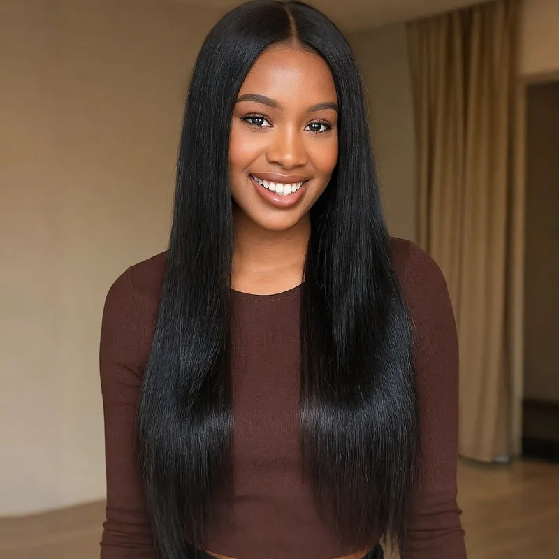 28 inch black synthetic wig is elegant and fashionable, suitable for role-playing parties and daily wear, suitable for all women