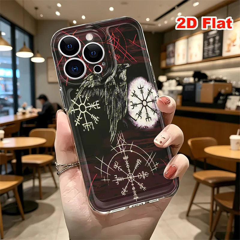 2D Flat Soft Silicone Phone Case For iPhone 17 Pro Max 16 18 Pro 13 11 15 14 Plus 12 17 16E 17Promax Shockproof Transparent Funda Cover