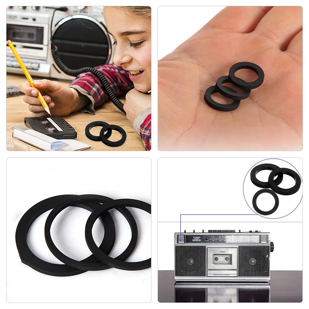 3pcs 1.8Cm Drive For Cd Player Pulley Wheel Recorder Accessory Portable Cd Player Part Cassette Tape Machine Belt Idler Pulley