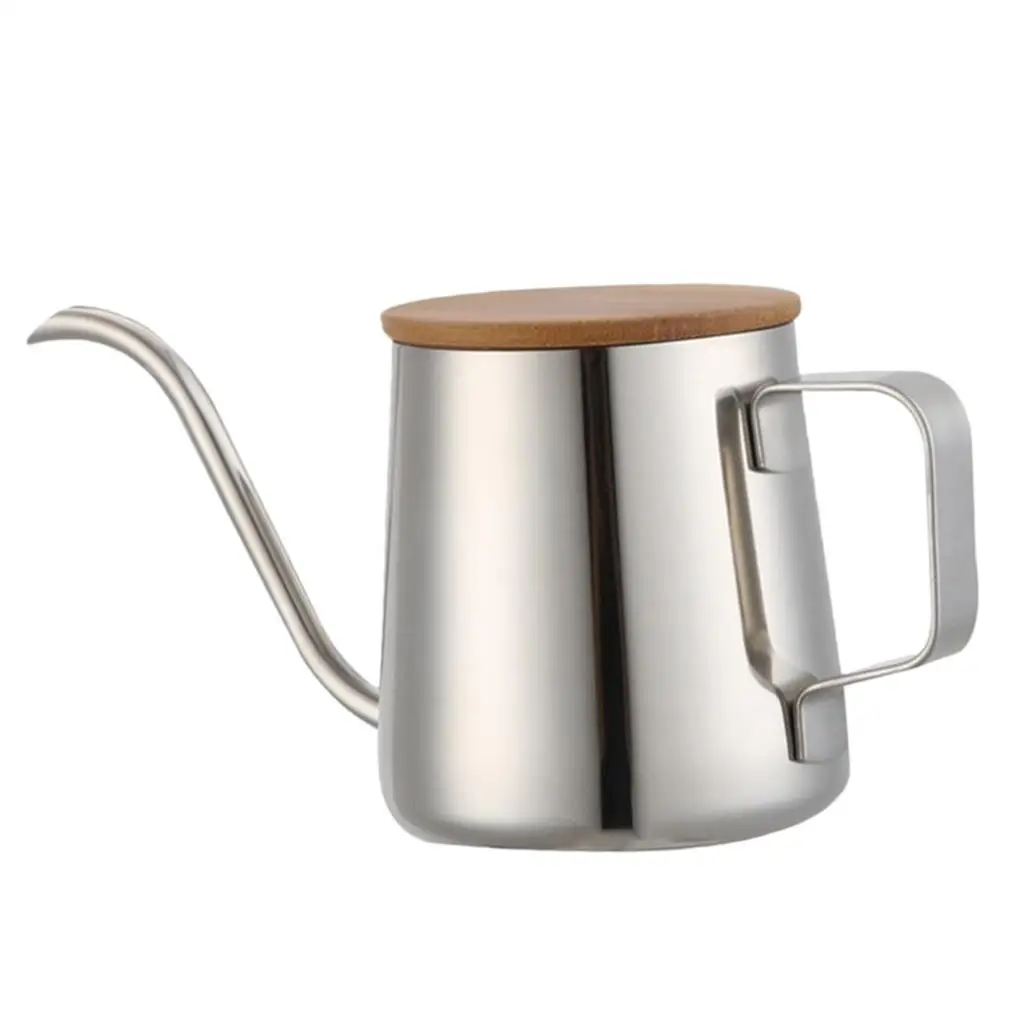 Hand Drip Stainless Steel Coffee Pot Mesh Filter Pour over Kettle for Cafe Turkish Tea Brewing