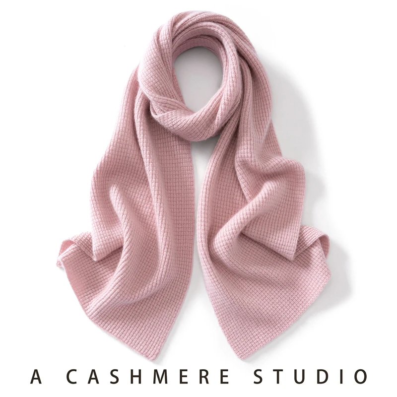 

Высококачественный зимний новый кашемировый шарф, модные для взрослых женщин, 100% кашемировые вязаные однотонные жаккардовые теплые шарфы для улицы