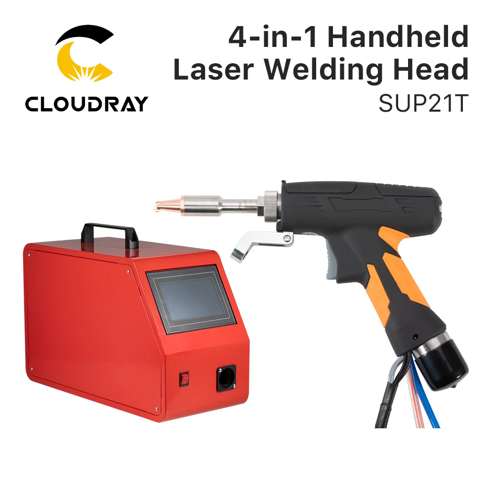 Cloudray 1064nm 4-in-1 Laser SUP21T Welding Head with SUP-AFM-A Wire Feeder Laser Welding System Set for Fiber Welding Machine