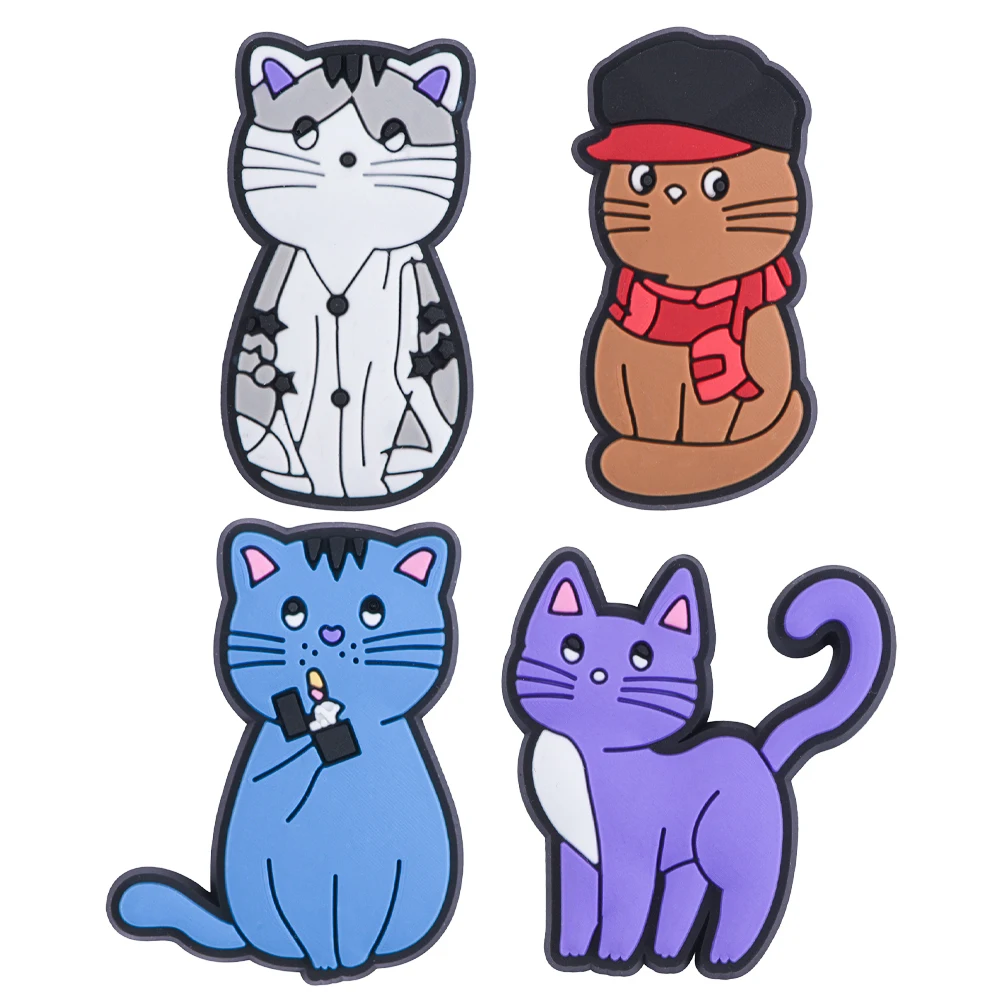 1-10pcs Famous Singer Family Pets Shoe Charms Lovely Cats Shoe Decoration Cartoon Colorful Clog Charms Adults Kids Gifts