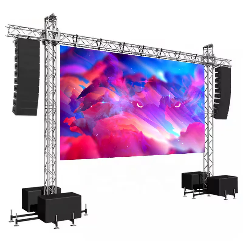 P2.6 Outdoor Rental LED Display Wall 500*500mm Cabinet LED Screen for Stage, Subway and Self-Service Applications