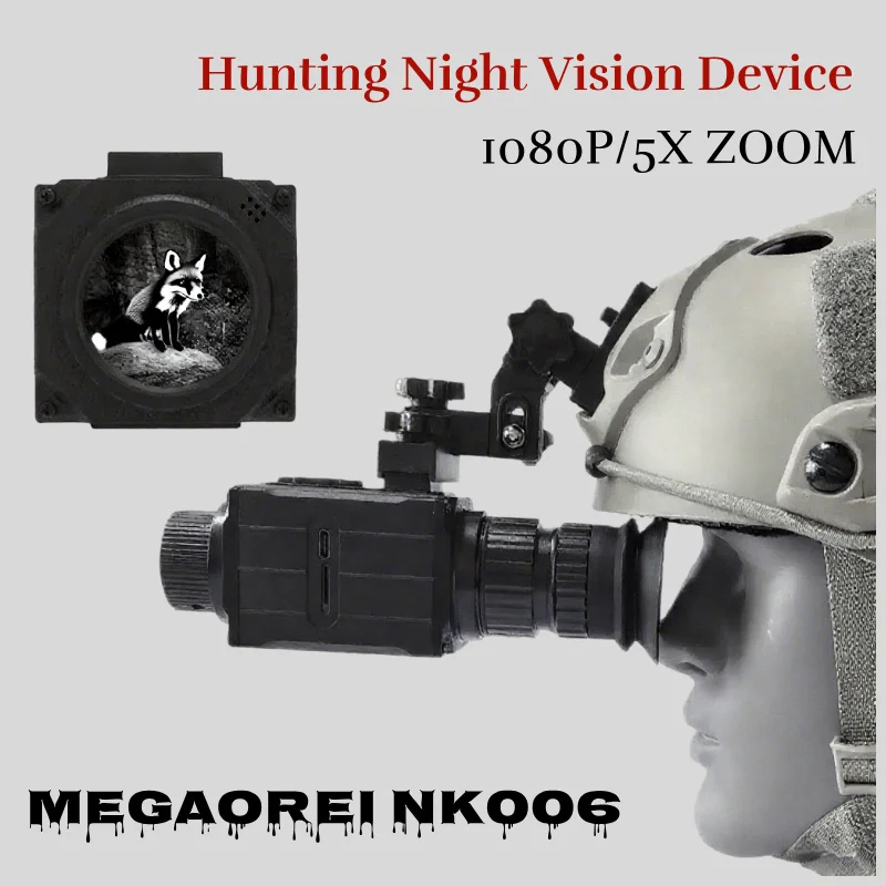 

2026 NEW Megaorei NK006 Hunting Night Vision Goggles & Sights - New 1080P Digital Experience, 5X Zoom, Long-Range Infrared