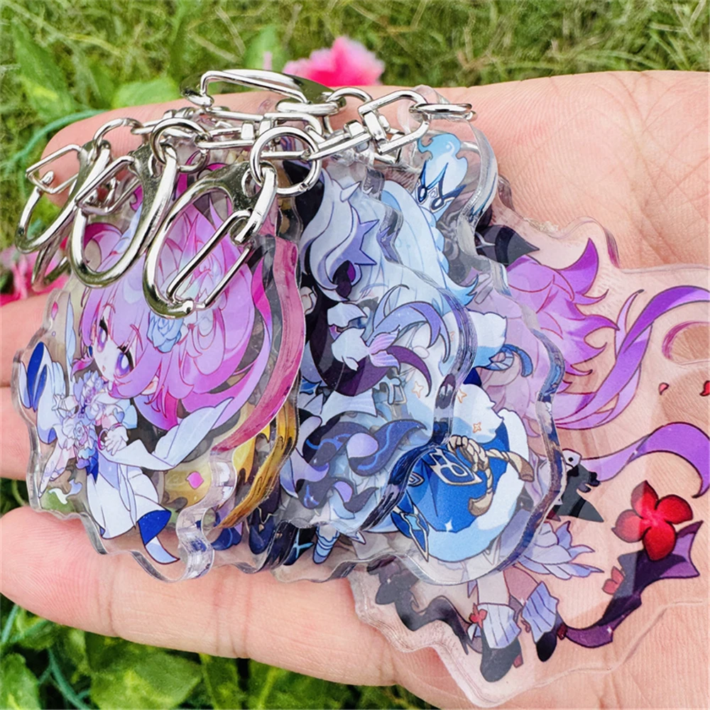 Game Honkai：Star Rail March 7th Evernight Cyrene Cerydra Hysilens Cosplay COSTUME Acrylic Keychain Key Accessories Pendant