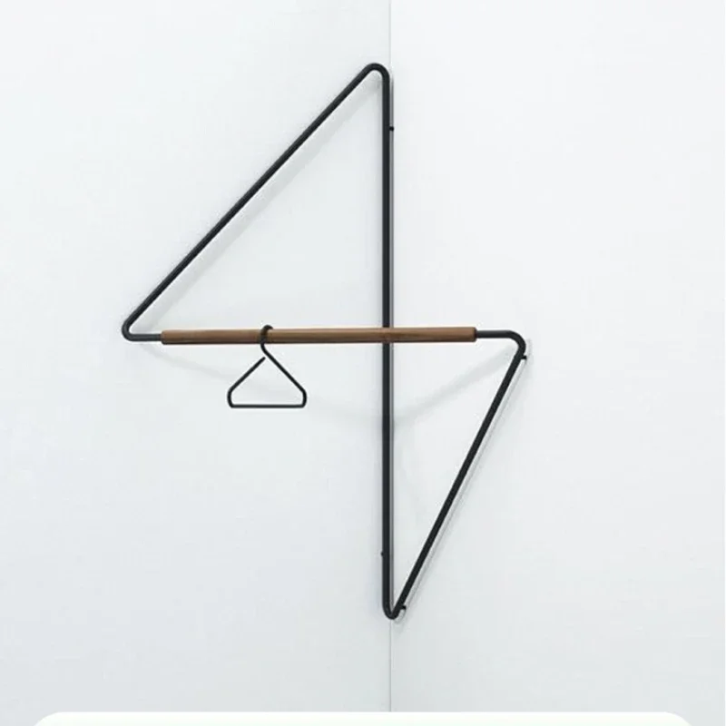 Custom: Designer style, corner hanger, wrought iron wooden coat rack, creative, modern, minimalist abstract tone