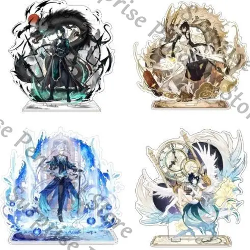 Genshin Impact game ambitus Neuvillette Venti xiao zhongli tanda berdiri akrilik Ornamen desktop tingkat penampilan tinggi