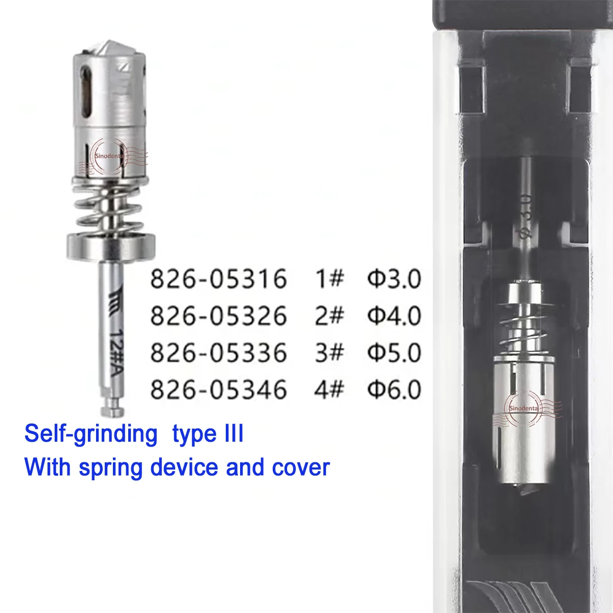 

Dental Implant Spring Bone Harvesting Drill Self-Grinding Bone Extraction Drill Dental Implant Bone Scrap Drill with Spring