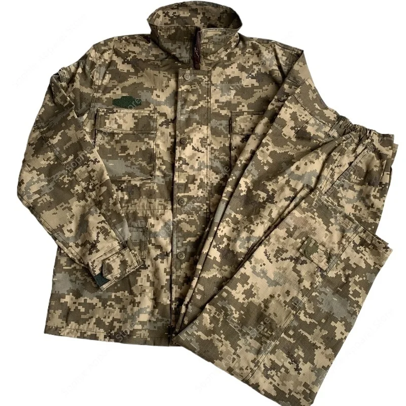 Men's Tactical Military Uniform Set Autumn Spring Digital Camo Combat Suit MM14 Camo Ukrainian camouflage Jacket Pants