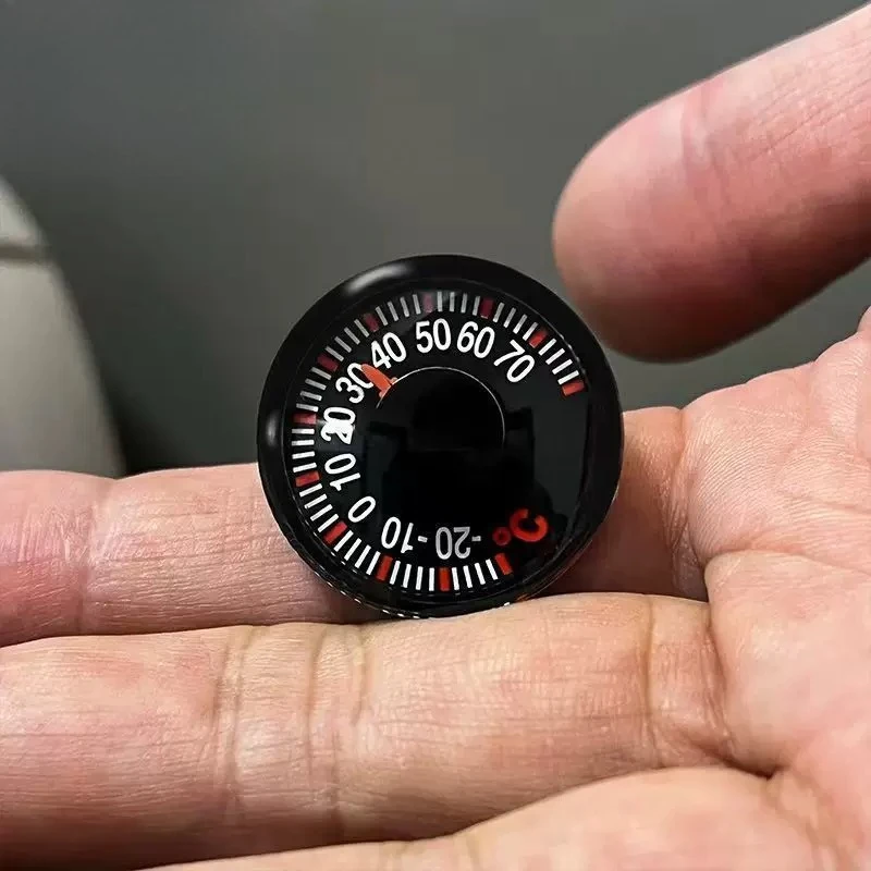 Mini Home Thermometer Waterproof and Shockproof Compact Creative Cat's Eye Thermometer 27mm