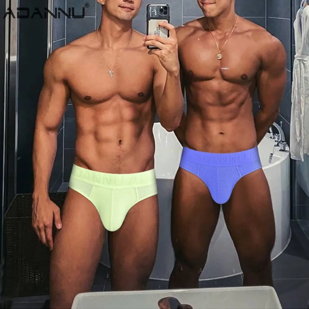

Сексуальные мужские треугольные брюки с индивидуальным рельефным узором на поясе, хлопковое спортивное комфортное нижнее белье цвета дофамина для мужчин