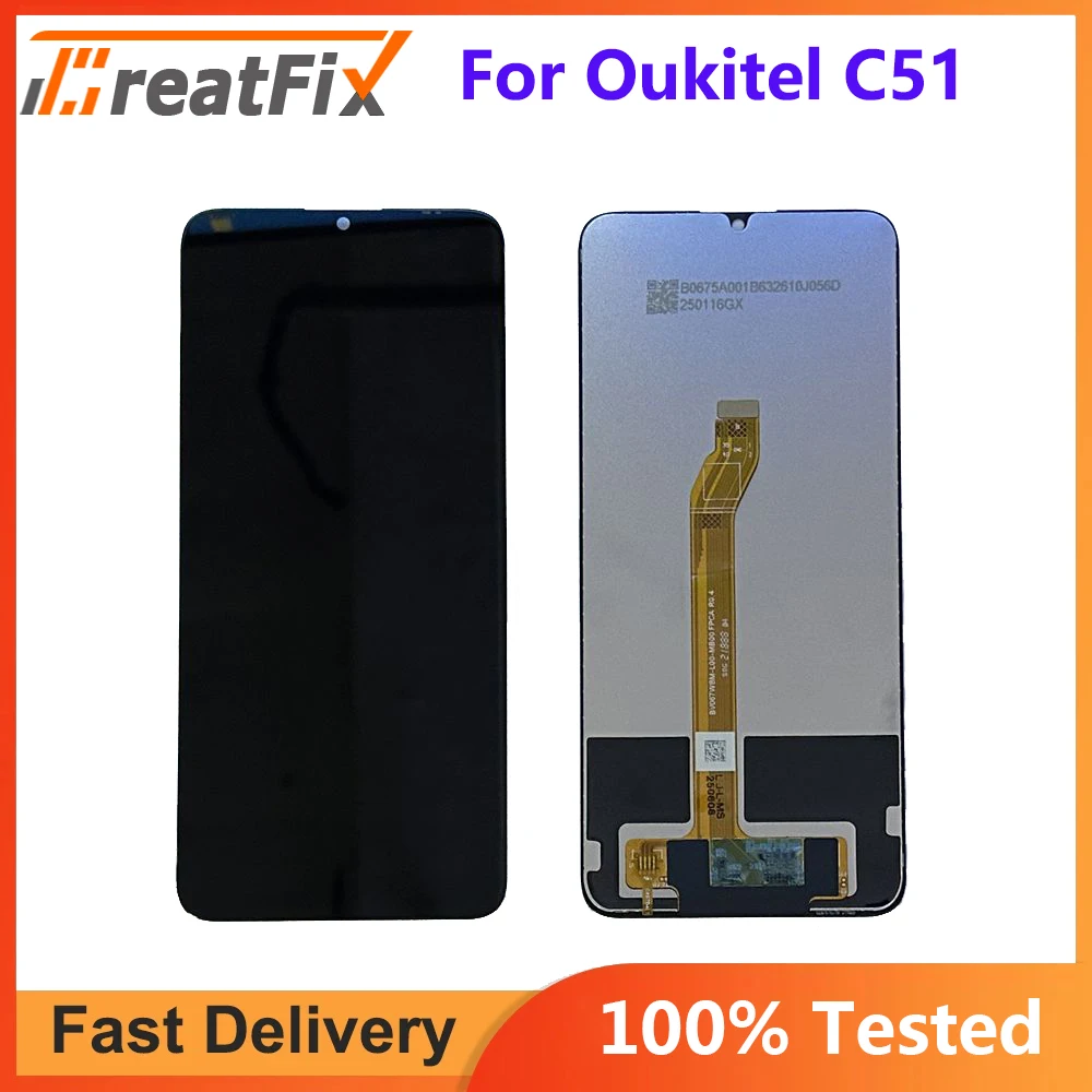 Дисплей LCD + сенсорный экран (тачскрин) для Oukitel C51, запчасти для дисплея Oukitel C51