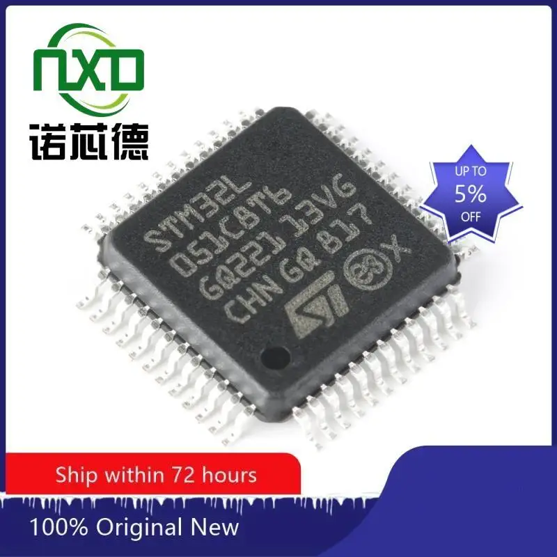 10PCS/LOT STM32L051C8T6 LQFP-48   new and original integrated circuit  IC chip component electronics professional BOM matching