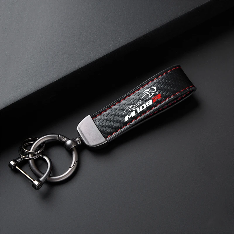 

New Classic High-Grade leather Keychain Holder Keyring Motorcycle Accessories For Suzuki M109R M109 R M 109R