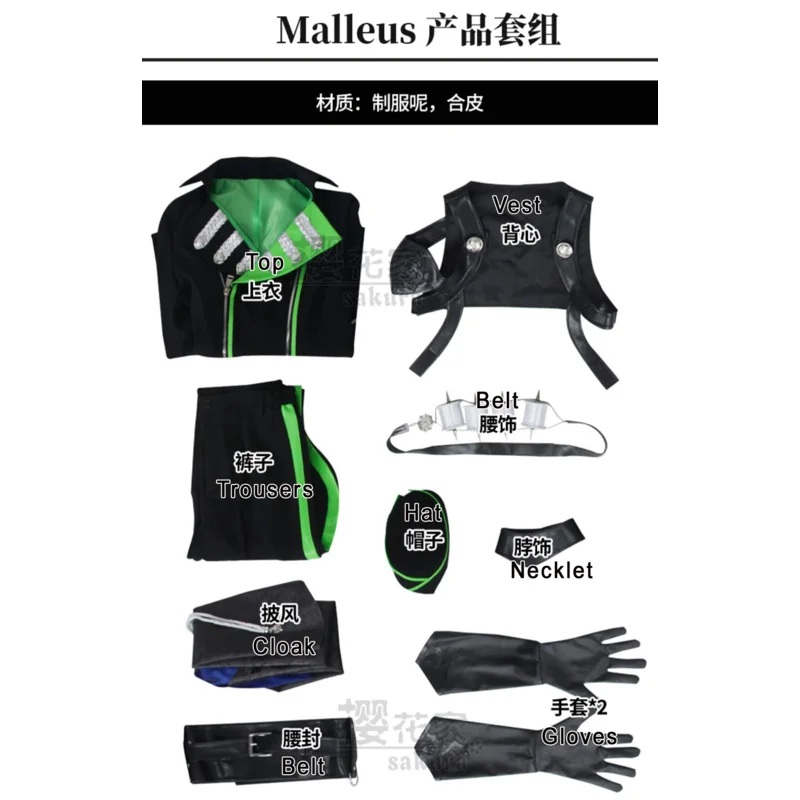 CyGame Twisted Wonderland Malleus Cosplay Kostüm Silber Sebek Lilia Cosplay Outfit Für Hallowmas Party Erwachsene Frauen Männer