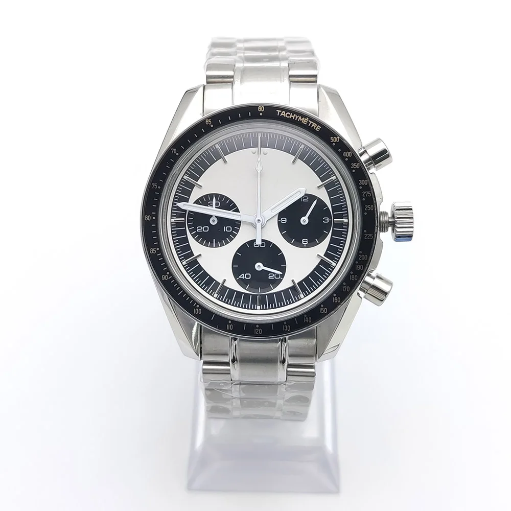 

PARNSRPE Новые 2025 спортивные 40 мм хронограф многофункциональные кварцевые часы VK63 хронограф водостойкие светящиеся часы с датой