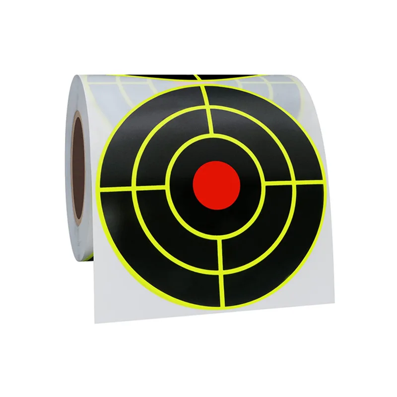 Target Stickers 3 inch Reactive Targets for Shooting with Fluorescent Yellow Impact, Shooting Targets for BB Pellet Airsoft Guns