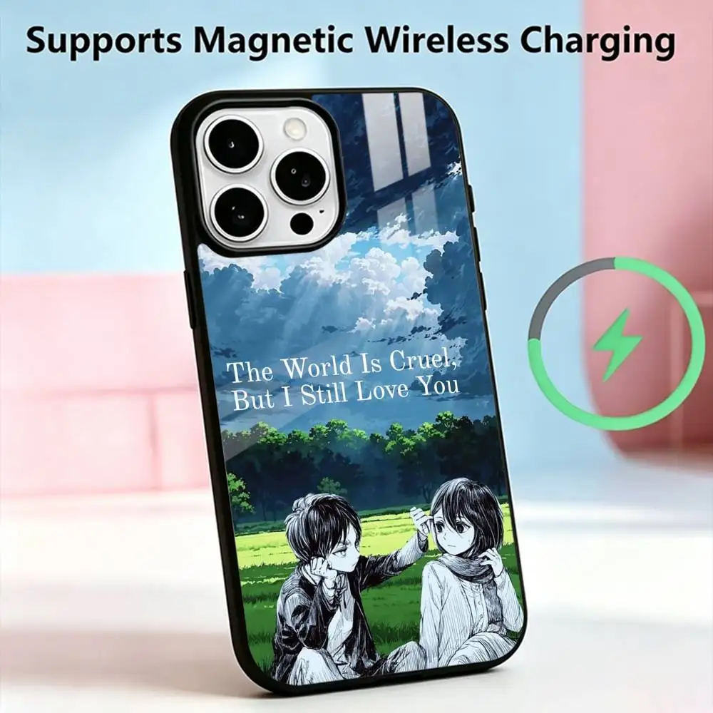 Anime The Garden of Words-S  Phone Case For iPhone17,16,15,14,13,12,11 Plus,Pro Allows magnetic wireless charging Gift
