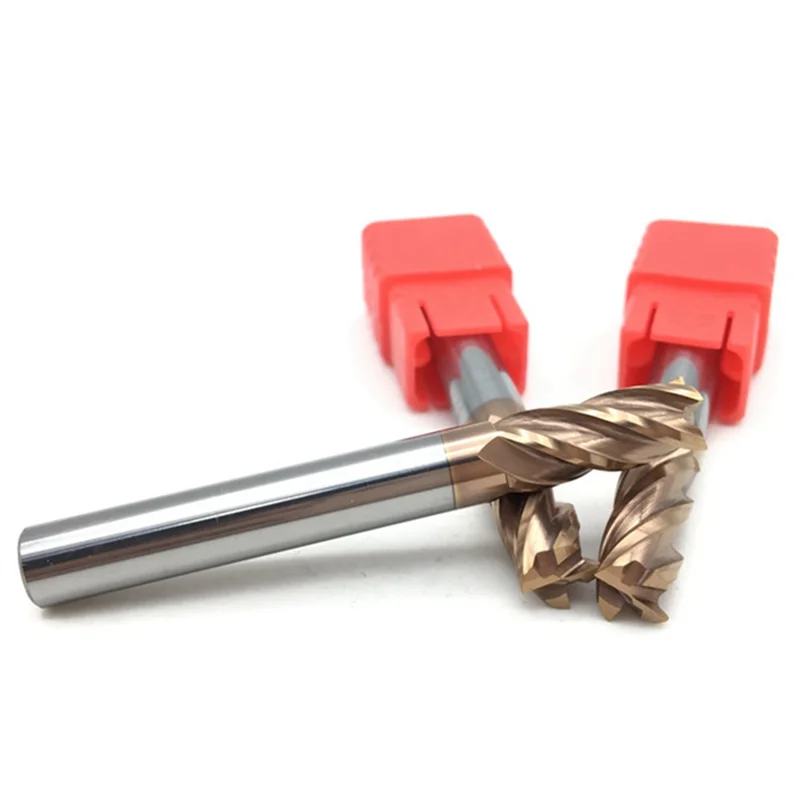 A59Z-20PCS 6Mm 4 Flute Carbide Endmills CNC Milling Cutter Milling Slotting Profiling Face Mill Spiral Bits