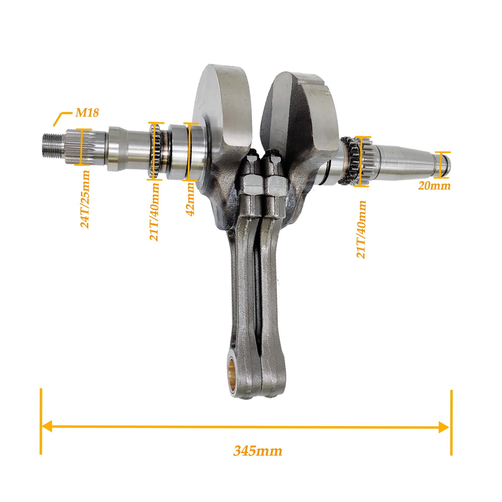 Crankshaft Assembly for CF 800 ATV UTV 800 U8 X8 Z8 0800-041000-0001 0800-041000-0002 0800-041000-2001mark A mark B QUAD GO KART