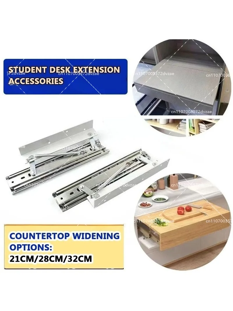 

Desktop hidden folding slide support bracket furniture dining table lifting extension widening slide