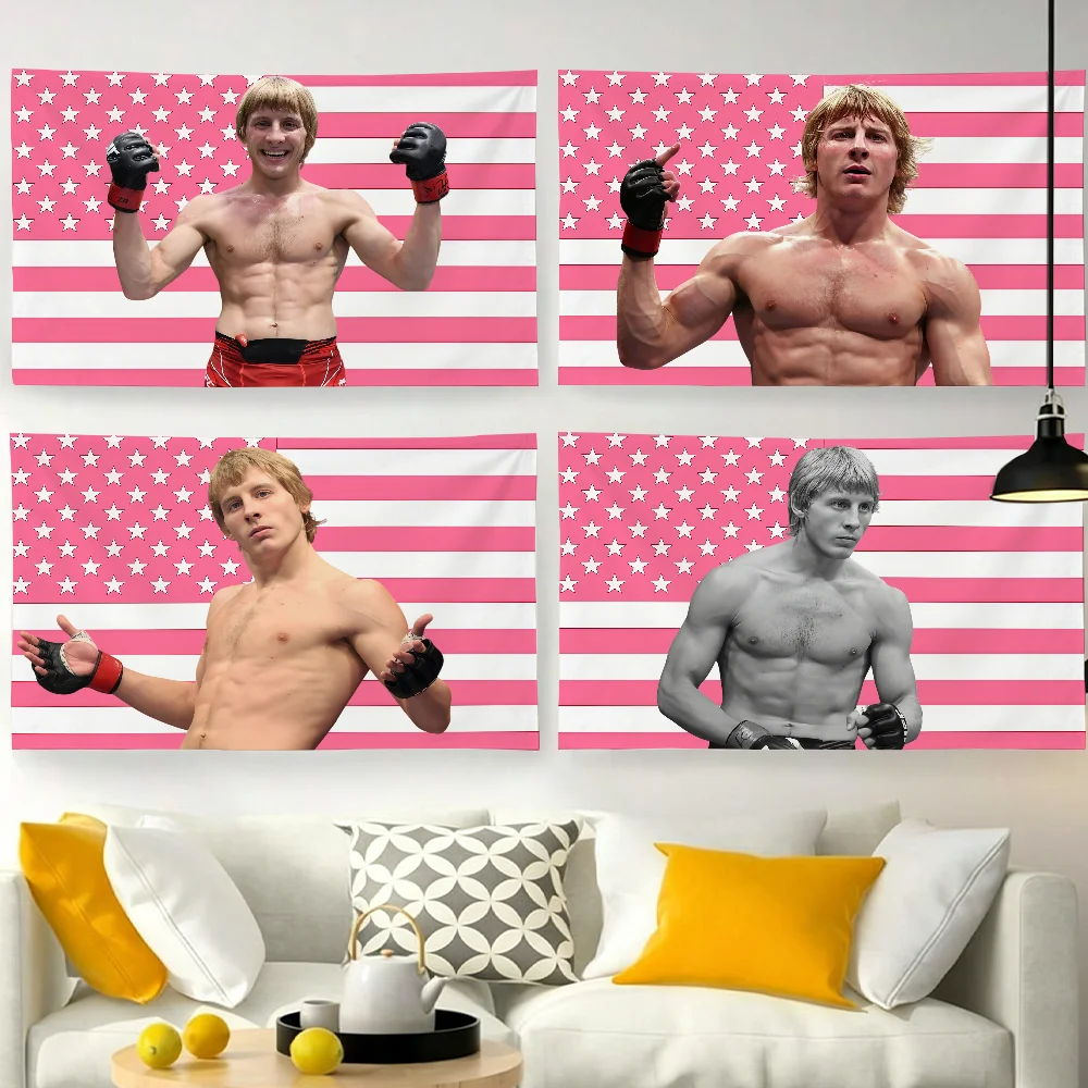 Fighter P-Paddy P-Pimblett flag For Garden Party Living Room Home Wall Decor Banner Bedroom Outdoor Tapestry