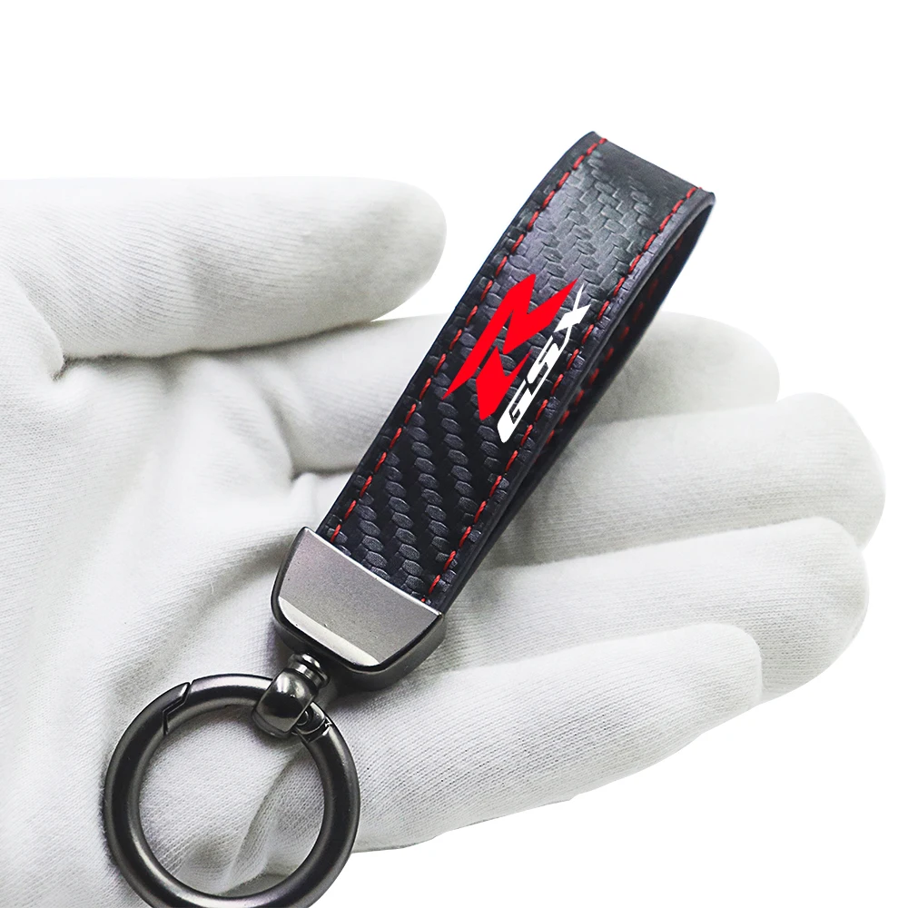 Motorcycle For SUZUKI gsxs gsx-s gsx-r gsxr 250 600 750 1000 13000 1400 motorcycle Key chain Rings carbon fiber keychain