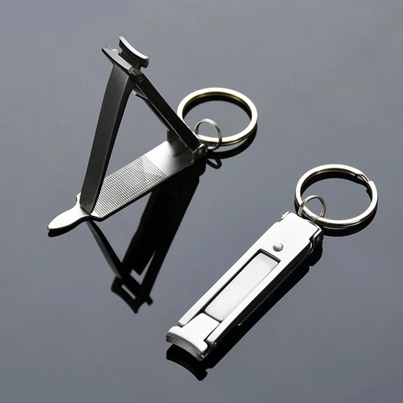 Portable Foldable 0.5cm Ultra Thin Nail Clippers, Multi-function Dead Skin Remover Pliers, Professional Manicure Nail Care Tool