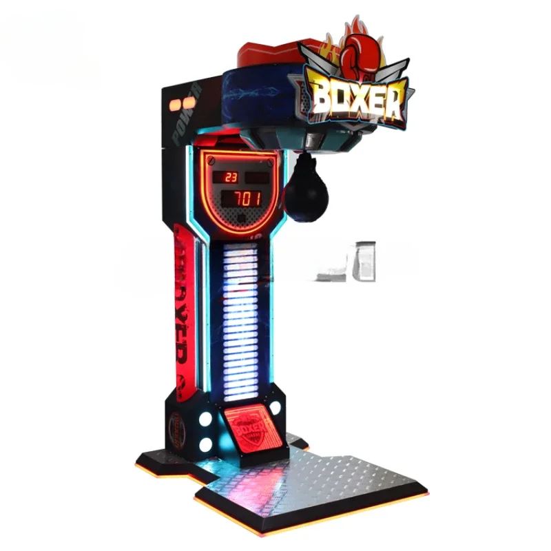 Coin operated arcade card payment punching bag kick matching vending training electronic boxing gaming machine price