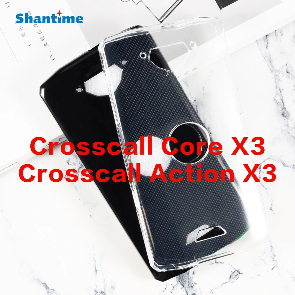 Case for Crosscall Core-X3 TPU Shockproof Rubber Cover Protective Bumper Flexible Shell for Crosscall Action X3