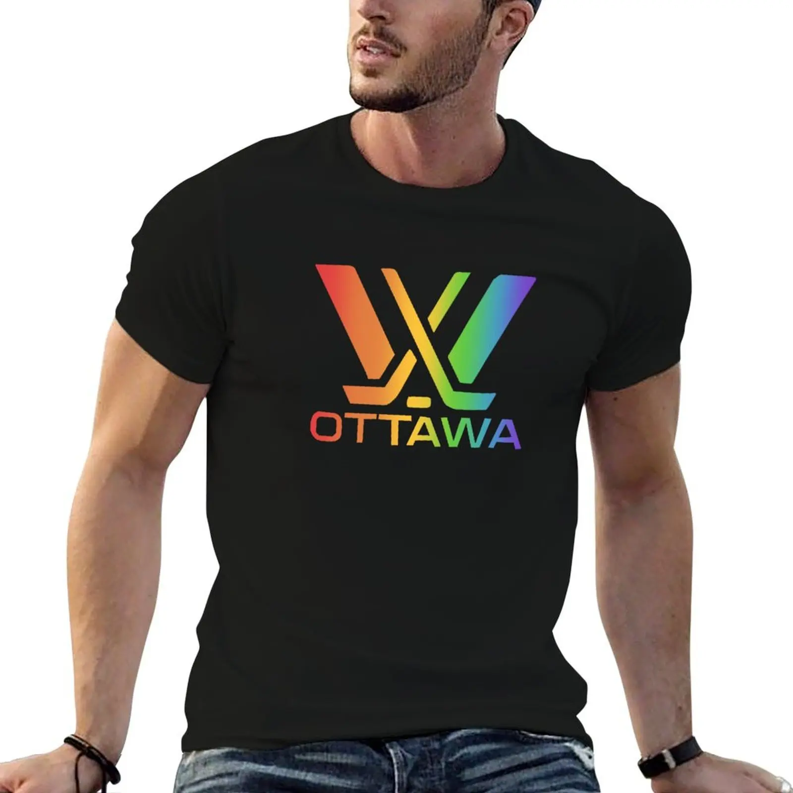 

Pride Ottawa Pwhl logo T-Shirt t shirts cotton 100% t shirt personalised funny t shirts man T-Shirt
