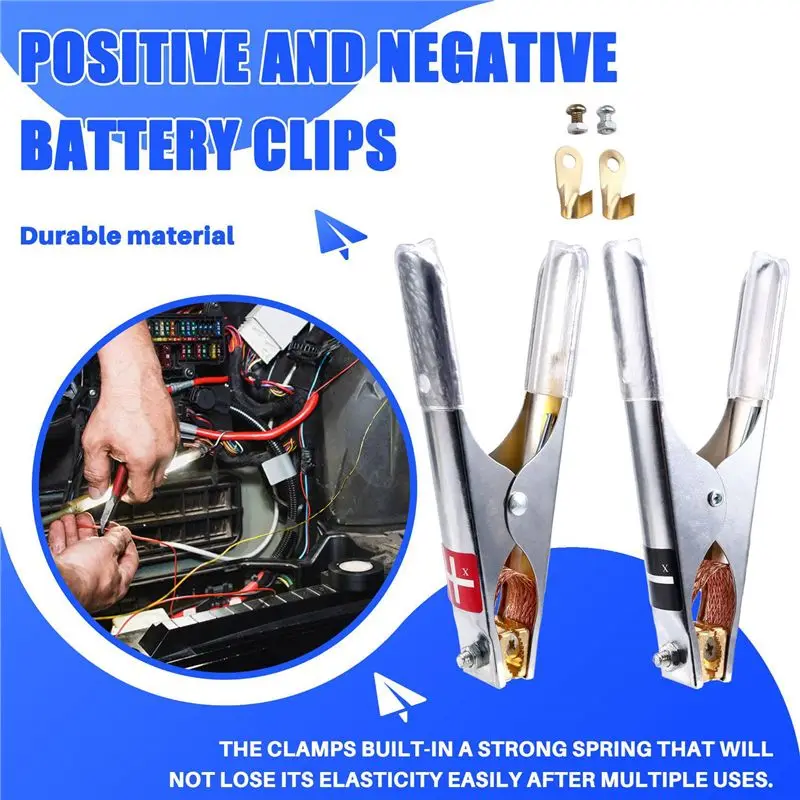 ABRW-4 Pack Clip Car Clip Clamps For Electrical Car Clip Battery Fire Cable Clip High Quality Crocodile Clip