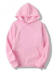 Sudadera con capucha de lana básica para mujer, Jersey informal de manga larga con cordón, con bolsillo de canguro, ropa de calle, DZ-DZ