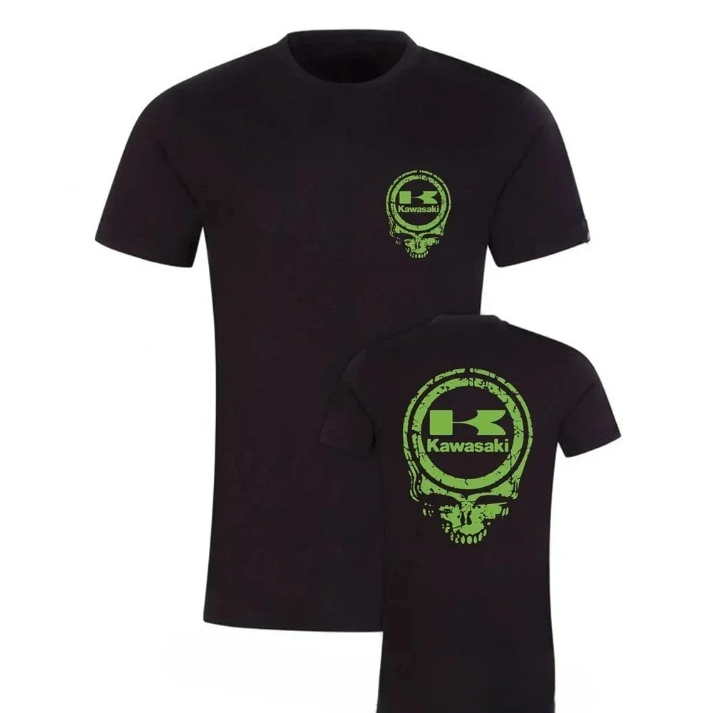 Kawasaki T-shirt men's clothing short sleeved off-road motorcycle GP racing outdoor sports enthusiast team top