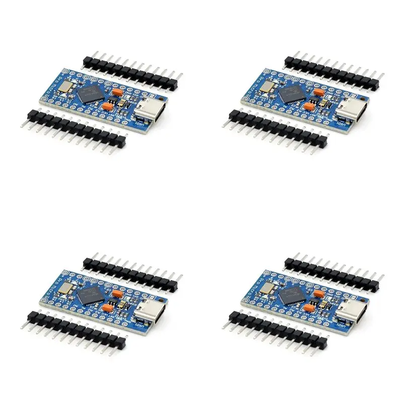 【NEWLY】4X TYPE-C Interface Atmega32u4 Self USB Updater 5V/16M Microcontroller Development Board