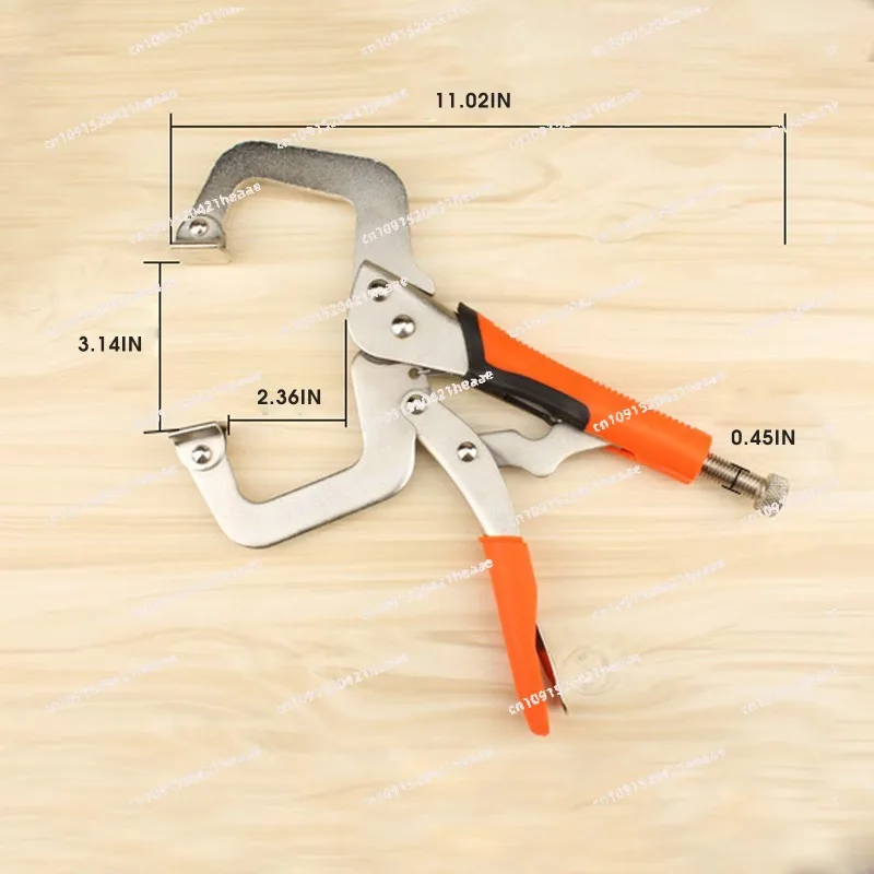 Suitable for Two Ways C- Clamp  Woodworking and Pocket Hole Joinery C Pocket Hole Clamp Right Angle Corner Clamp Tools