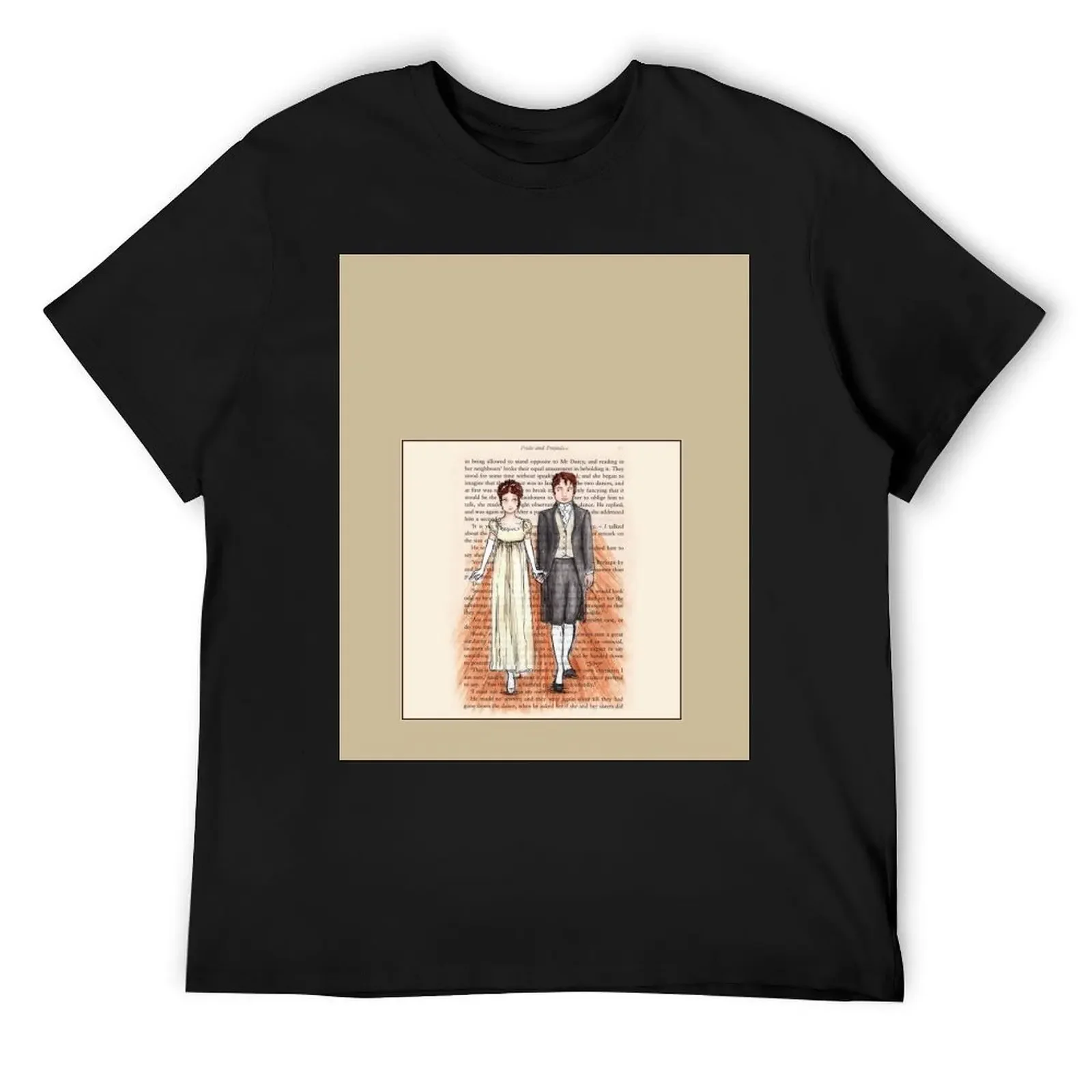 

Elizabeth Bennet and Mr Darcy T-Shirt Aesthetic clothing valentines clothes animal prinfor boys cotton t shirt men