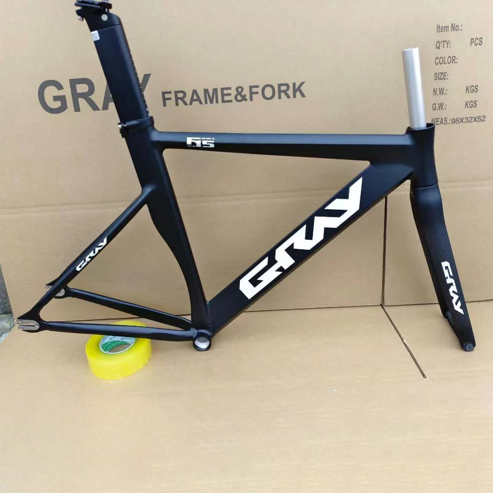 GRAY F15 ピストフレームセット その他パーツ諸々 GRAY F15 Bike Frame 700C Aluminium Alloy Fixed Fear Fixie Bicycle