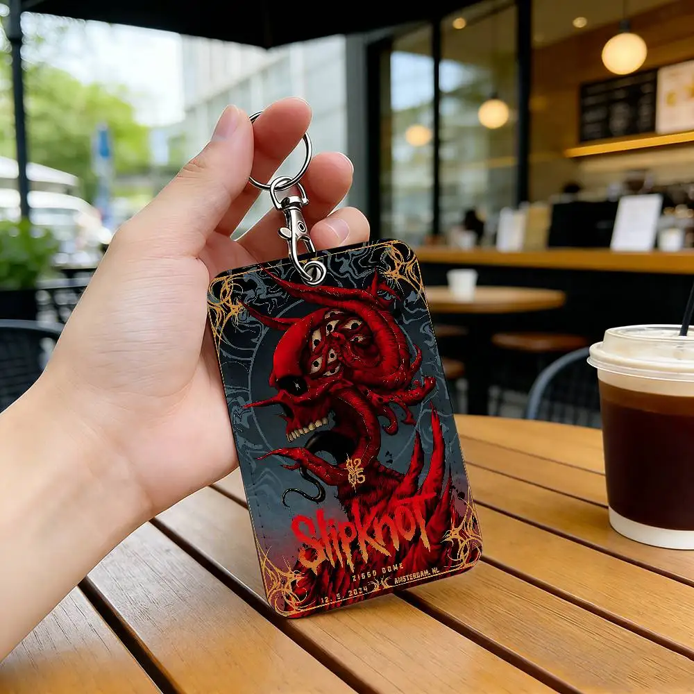 heavy metal band S-slipknotS popular Personalised Holder Suitable for Bank card,Subway, Bus Card Wallet Card Case Badge Holder