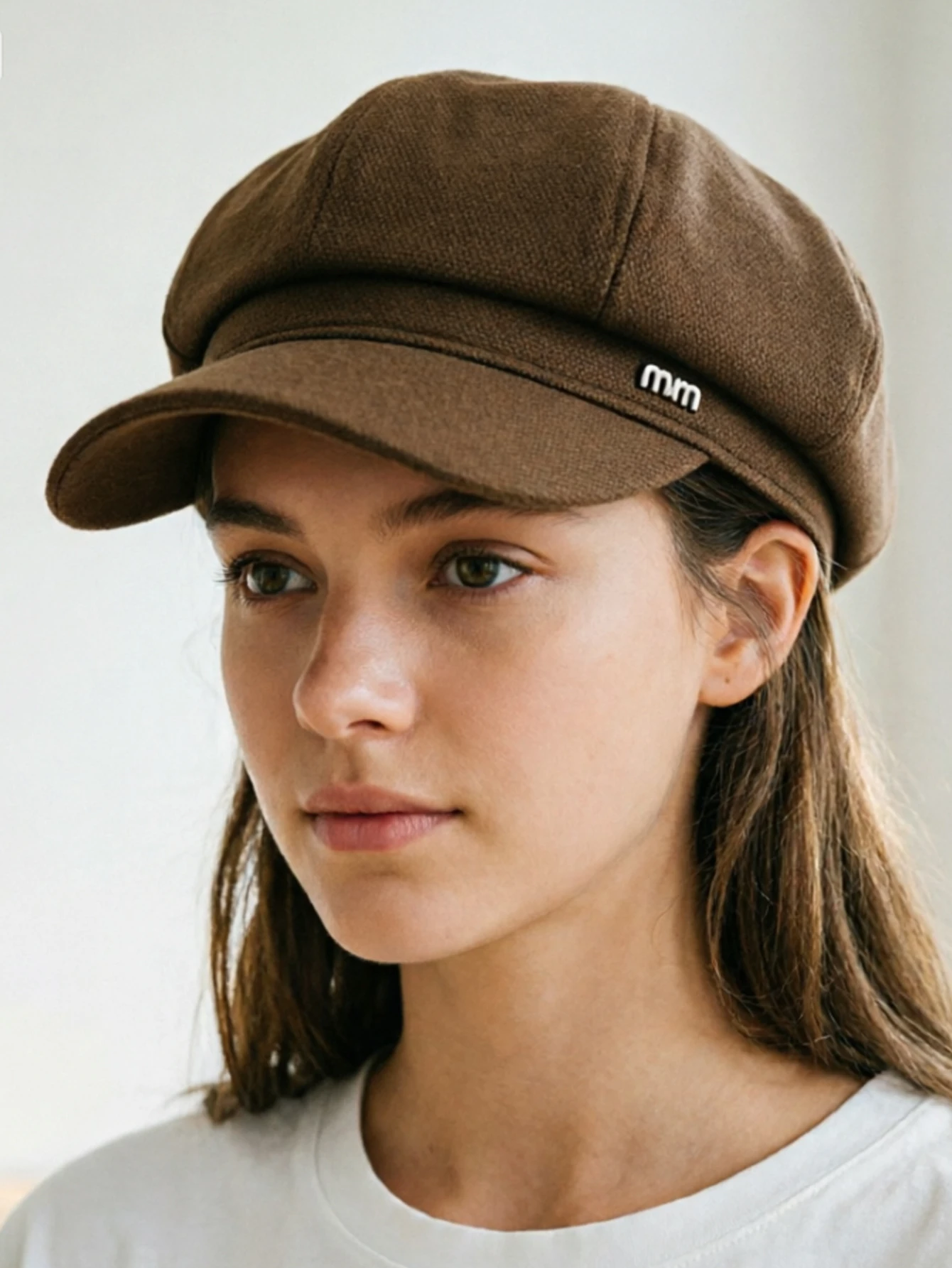 New Autumn and Winter Octagonal Hat, Women's Face Enhancing Small Korean Version, Versatile Duck Tongue Beret