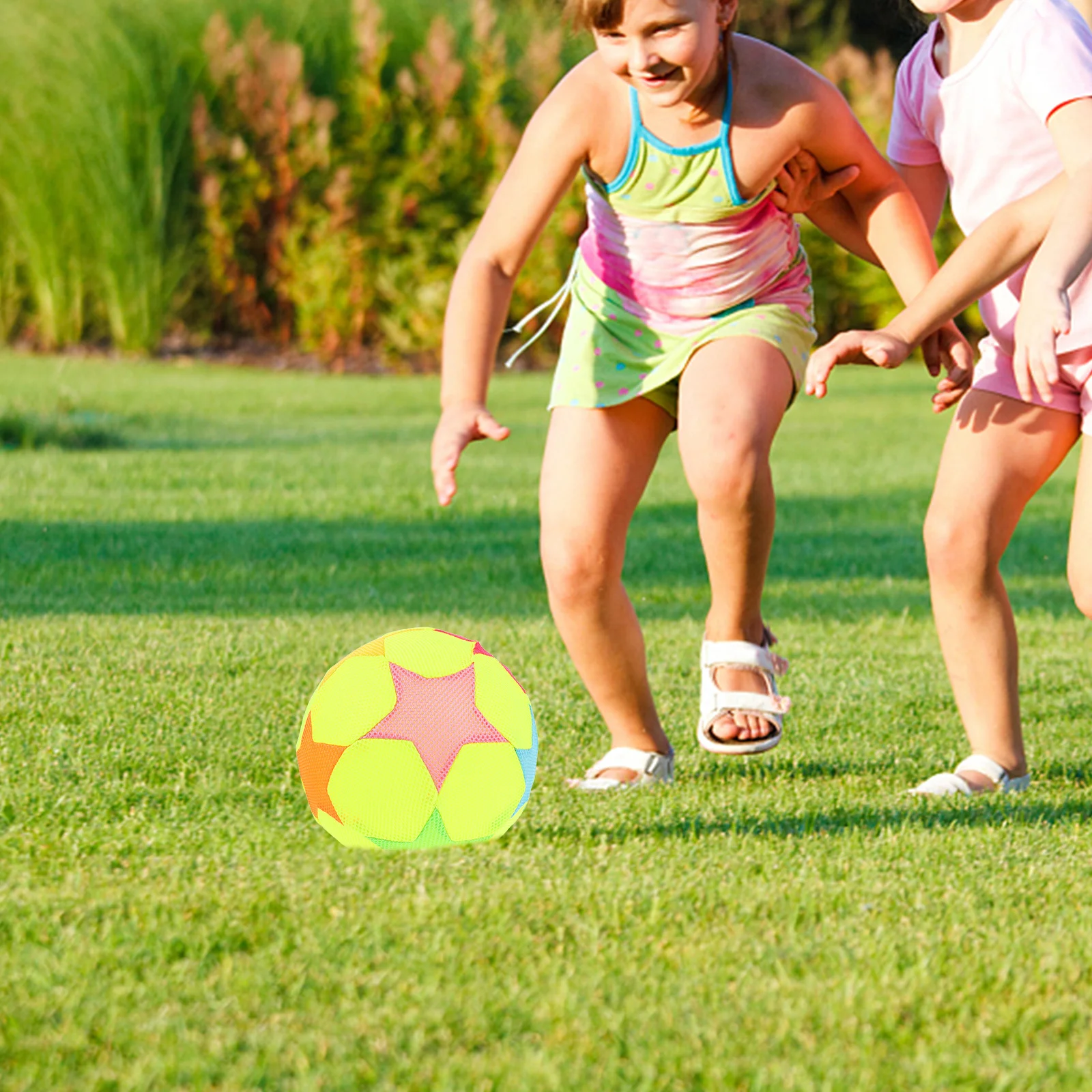 

Silent Soccer Ball for Kids High Bounce Soft Indoor Football Quiet Exercise Ball for Toddlers Playroom Classroom Sensory Play