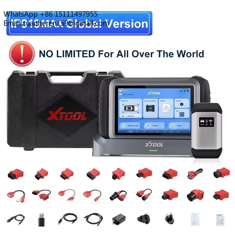 XTOOL InPlus IP919 MAX J2534 Diagnosis & ECU PROGRAMMING TOOL Bi-directional IMMO FCA DOIP CANFD 42+ Services Full Set