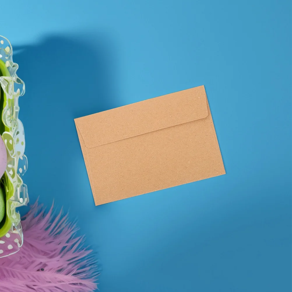 30 قطعة مغلفات دعوة ورق الكرافت الختم الذاتي لبطاقات المعايدة الزفاف صور البريدية A4 مغلفات بريدية #3