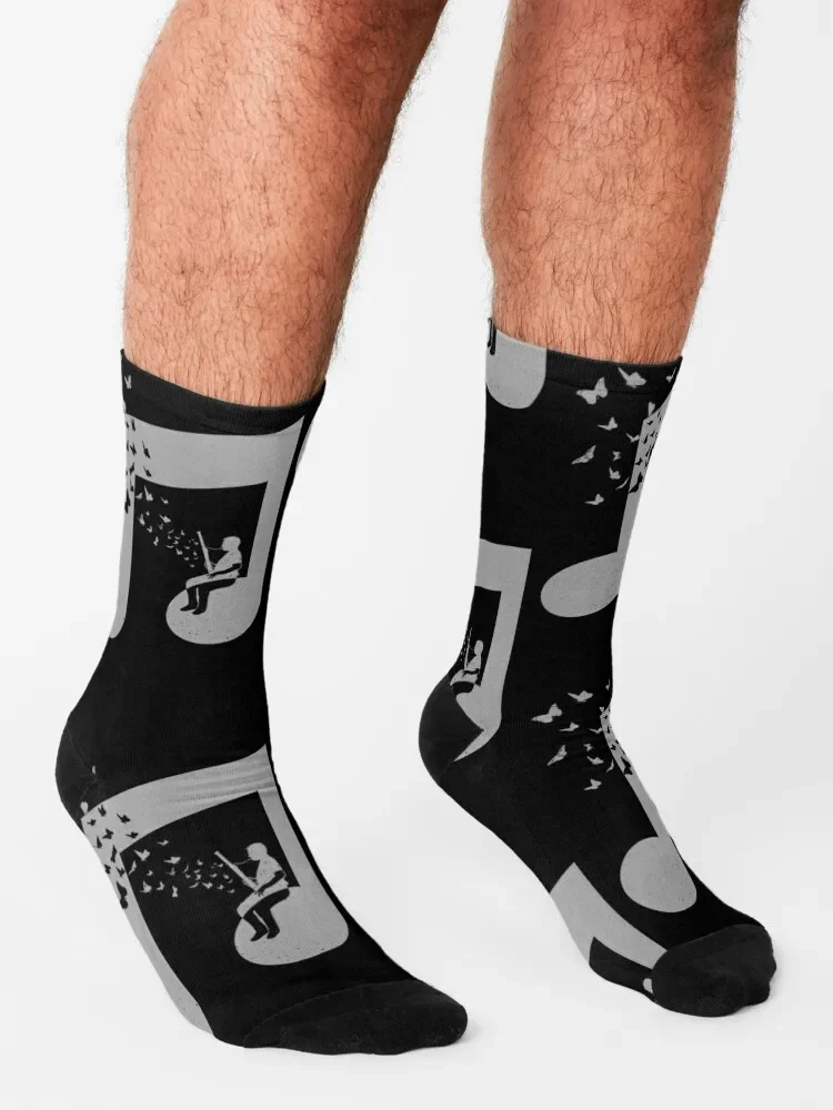 Música de fagote-Anime Golf Socks, adequado para homens e mulheres, Music Theme Design