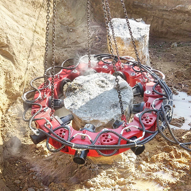 Concrete Pile Crusher for 20 Ton Excavator Hydraulic Pile Breaker Pile Cutter Attachment Low Noise Modular Breaker for Bridge