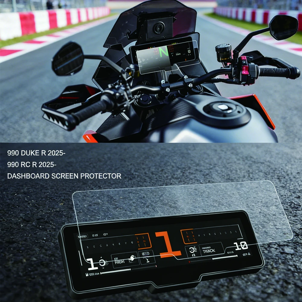 990 For 990 Duke R 990 RC R 2025 New Motorcycle Accessories Scratch Cluster Screen Dashboard Protection Instrument Film