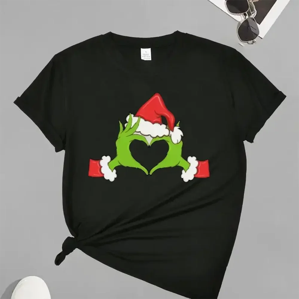 Women's PLUS-size Printed Short-sleeved T-shirt, Loose and Casual, Soft, Comfortable and Breathable, Outdoor Sports