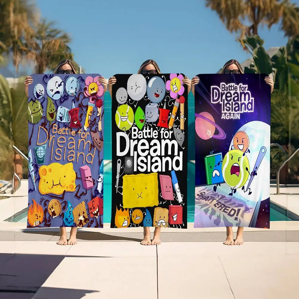 Series Battle for Dream Island Game Bath Towel Microfiber Soft Water Absorbing Breathable For Girl Kids Decorative Beach Towel